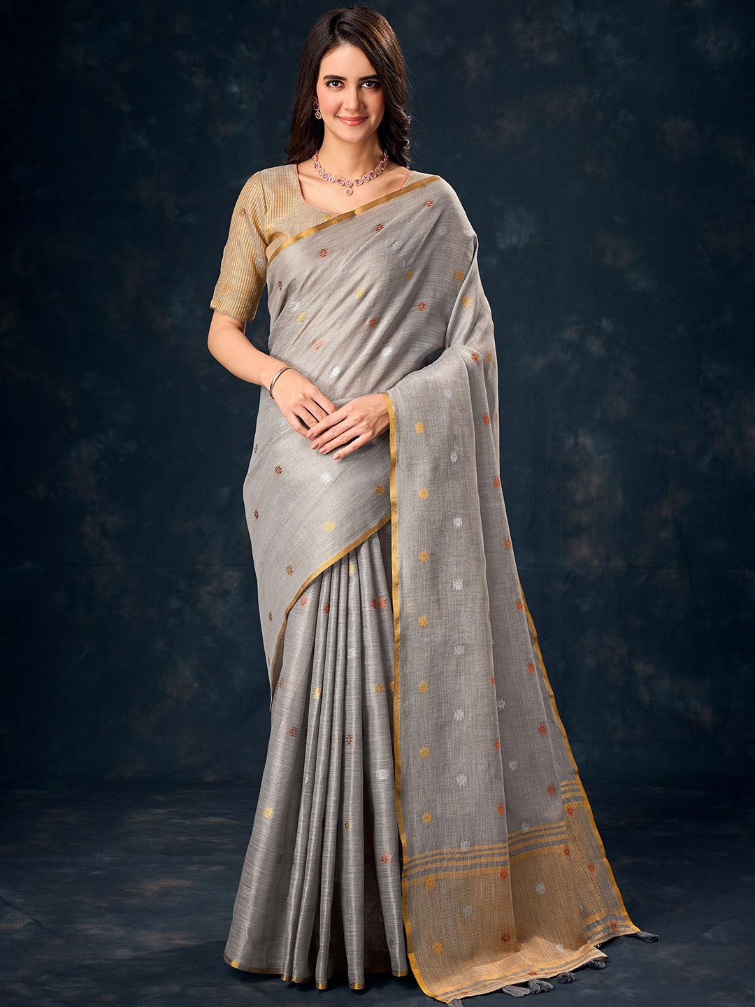 Mitera Woven Design Zari Saree