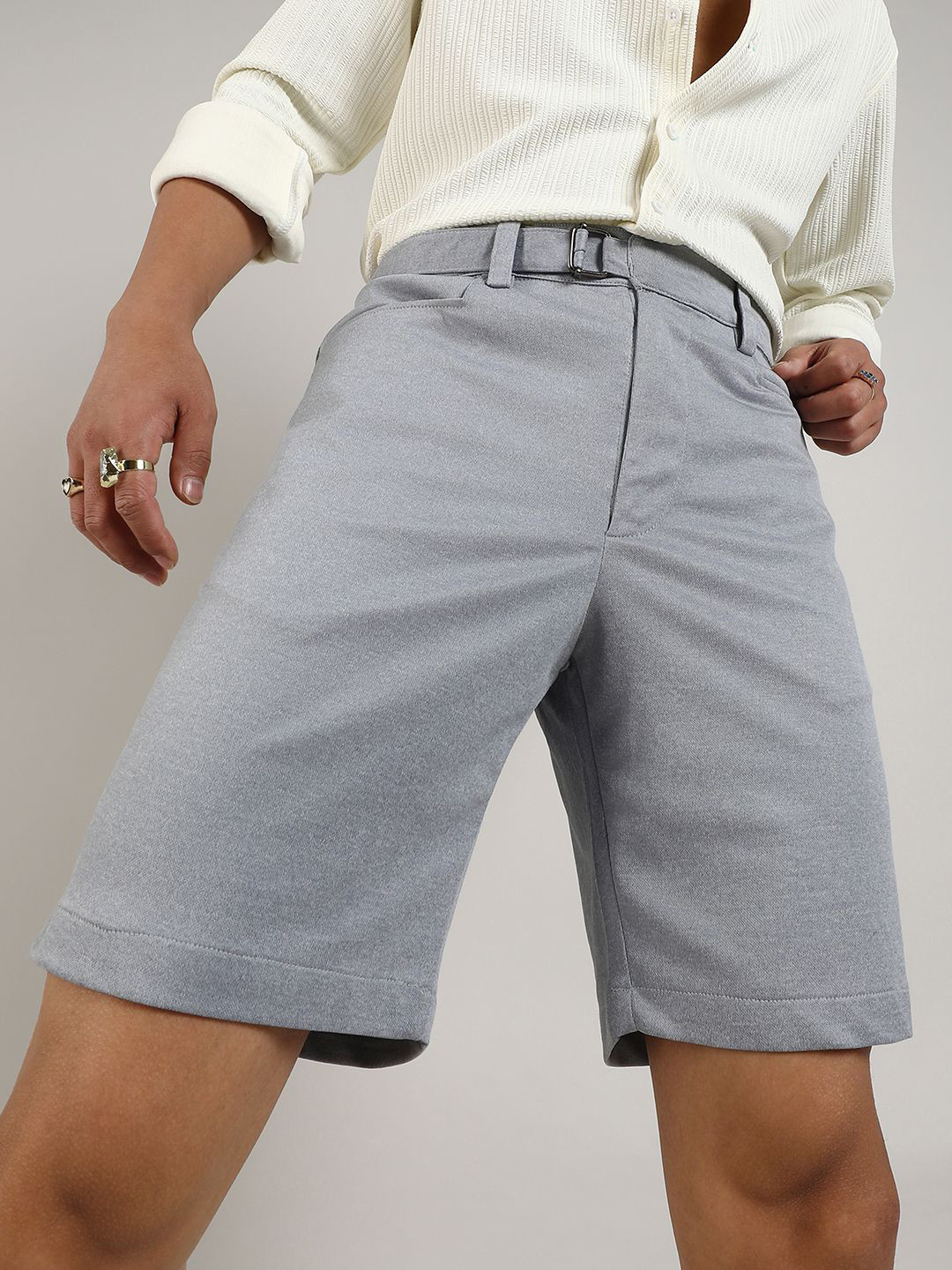 Campus Sutra Men Mid-Rise Tailored Shorts