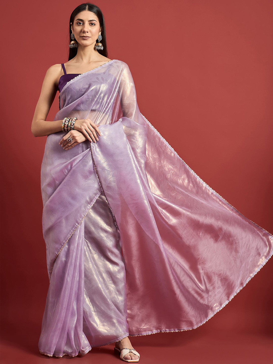 all about you Gotta Patti Organza Saree