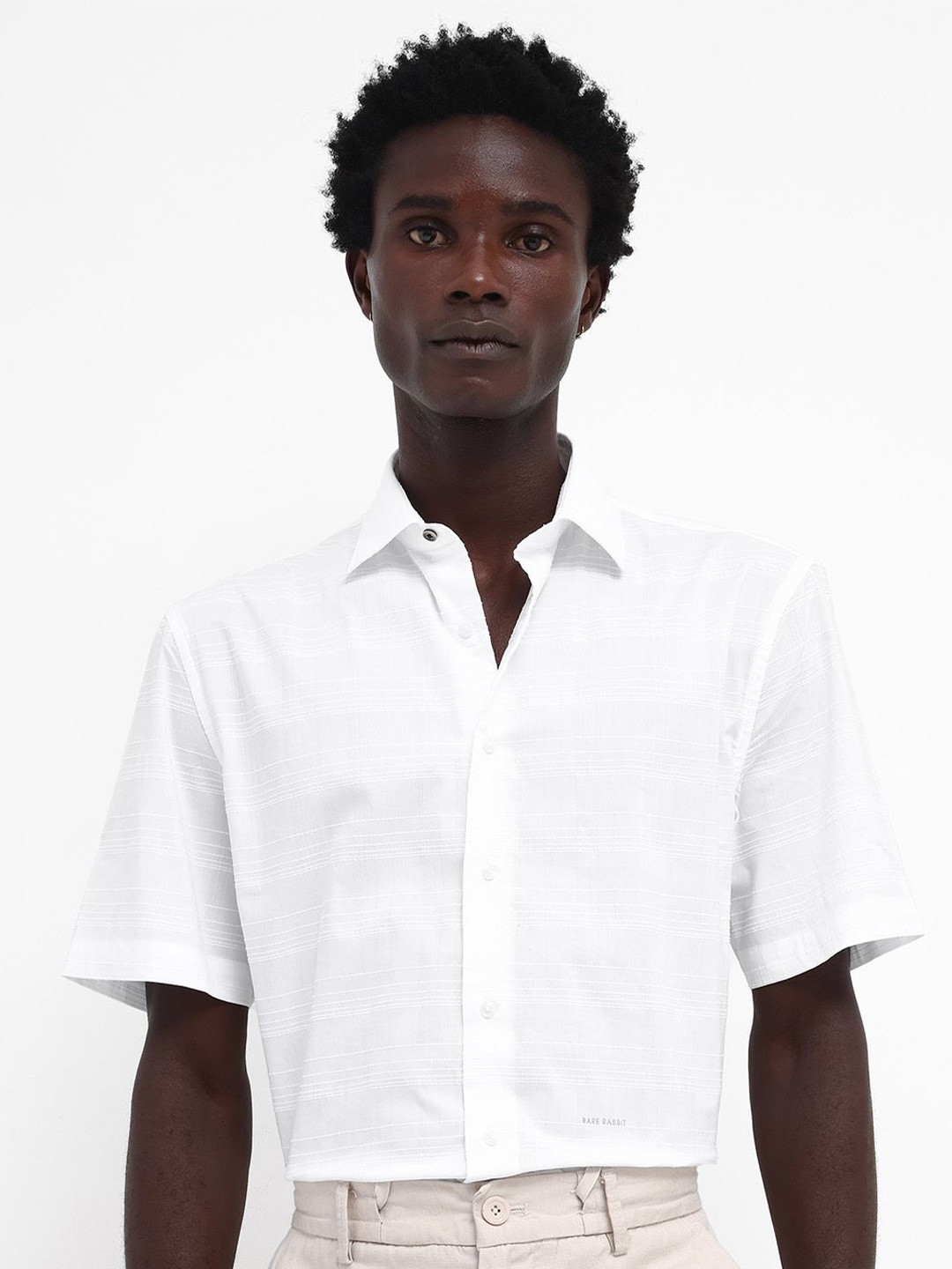 RARE RABBIT Men Pesca Boxy Checked Slim FIt Shirt