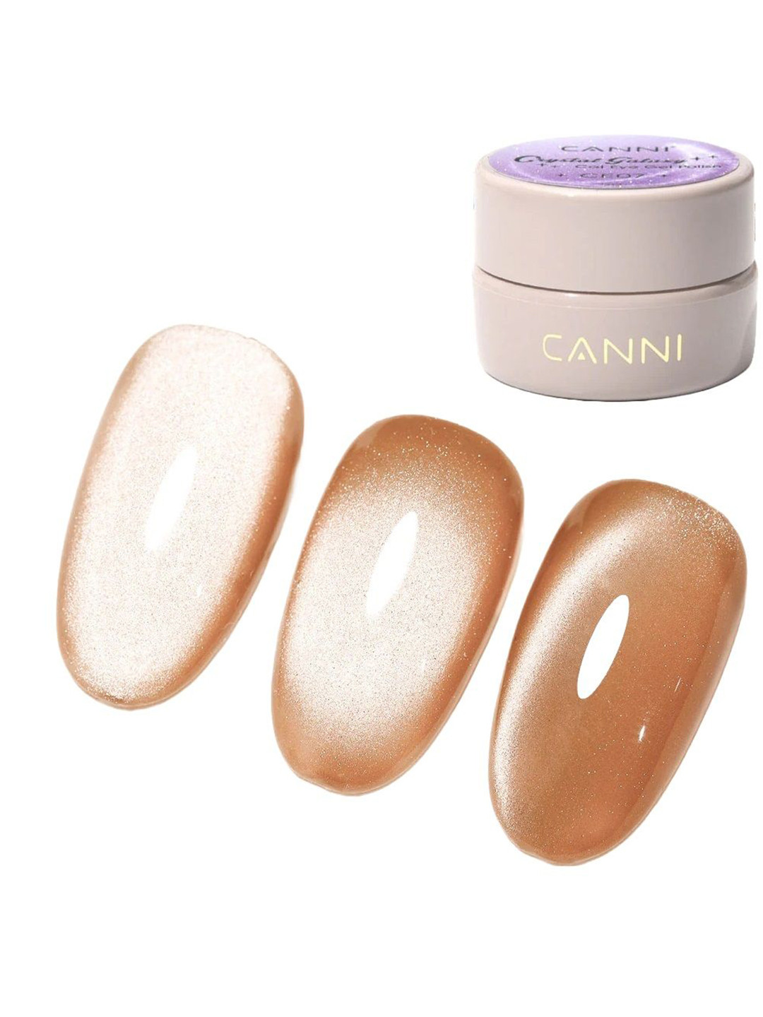 CANNI Crystal Galaxy Cat Eye Long Wearing Gel Nail Polish 5 ml - Shade CE19