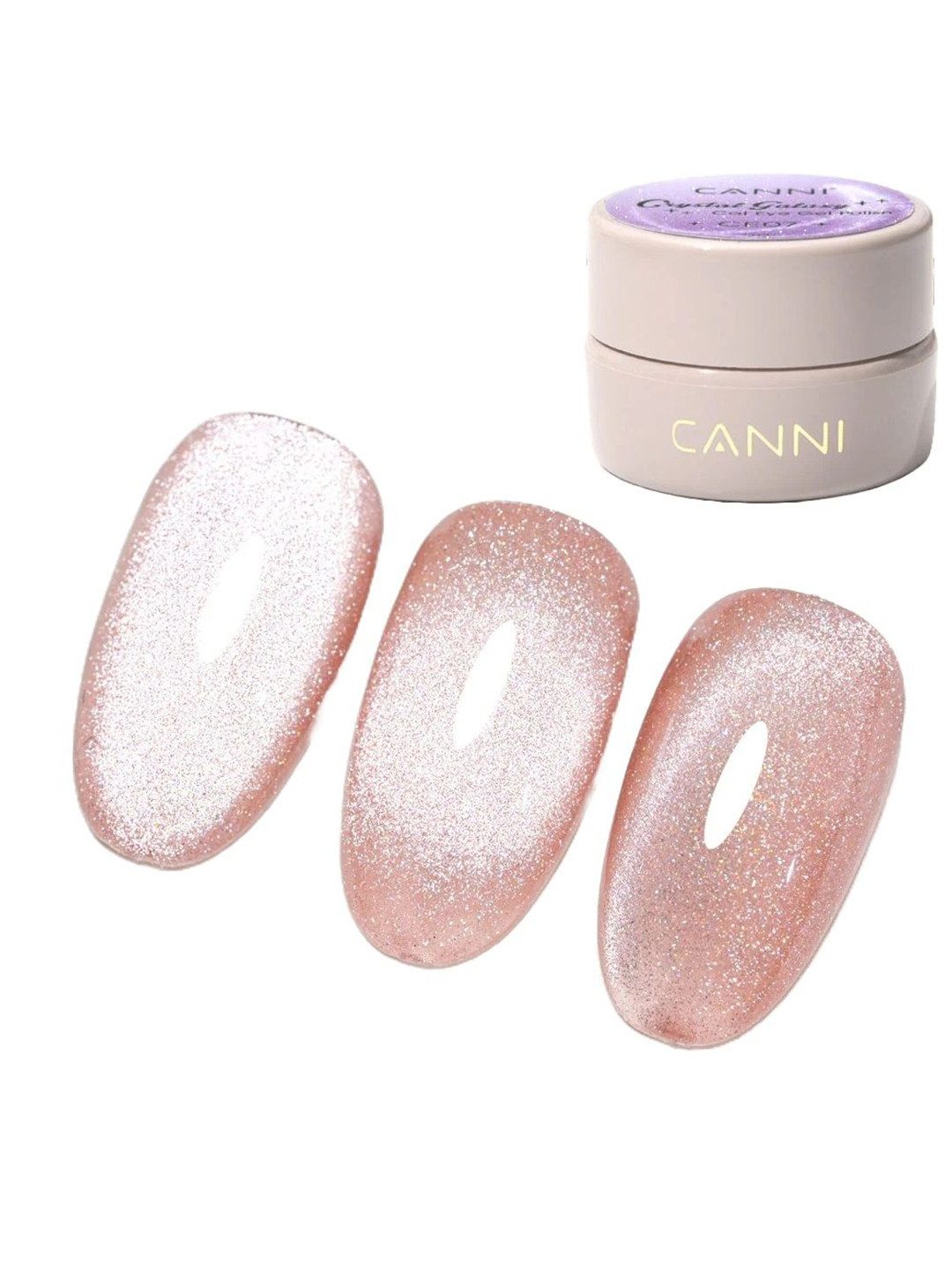 CANNI Crystal Galaxy Cat Eye Long Wearing Gel Nail Polish 5 ml - Shade CE17