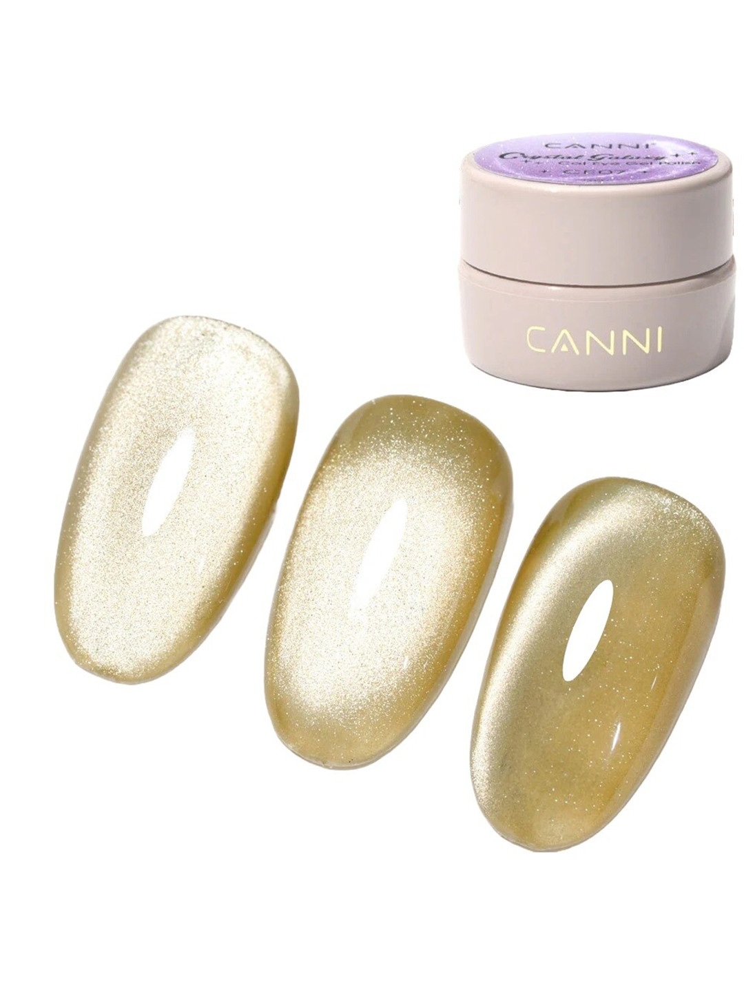 CANNI Crystal Galaxy Cat Eye Long Wearing Gel Nail Polish 5 ml - Shade CE22
