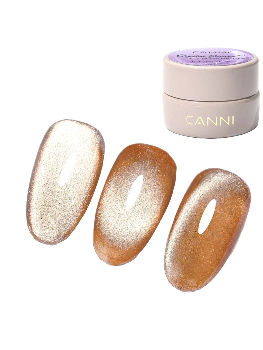 CANNI Crystal Galaxy Cat Eye Long Wearing Gel Nail Polish 5 ml - Shade CE04