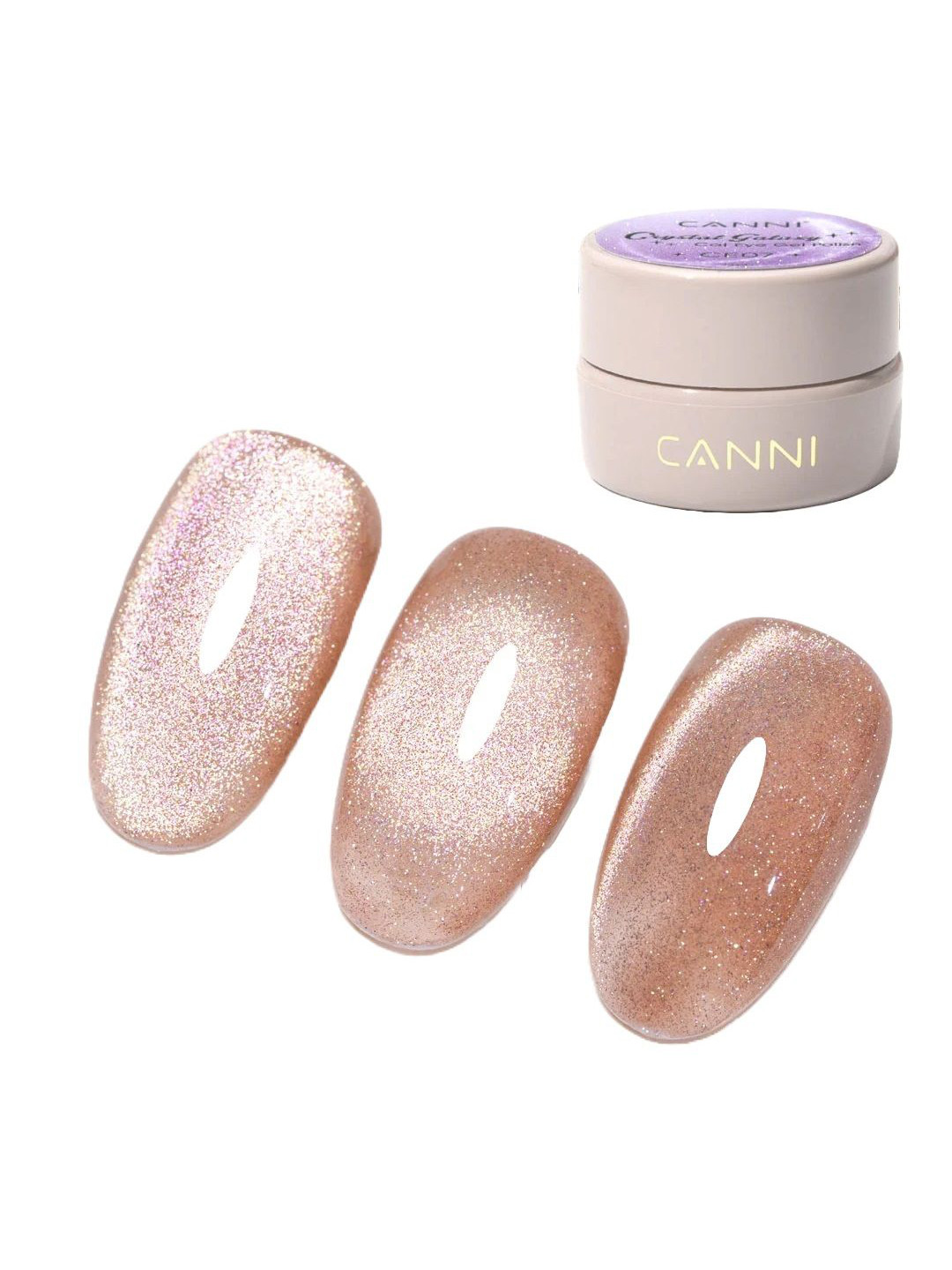 CANNI Crystal Galaxy Cat Eye Long Wearing Gel Nail Polish 5 ml - Shade CE12