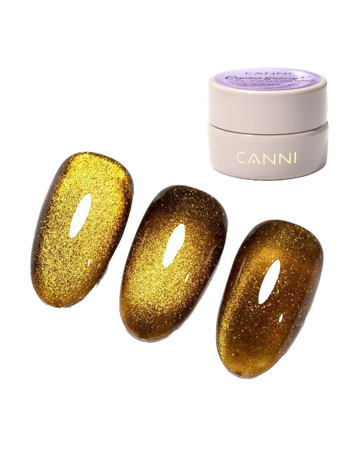 CANNI Crystal Galaxy Cat Eye Long Wearing Gel Nail Polish 5 ml - Shade CE10