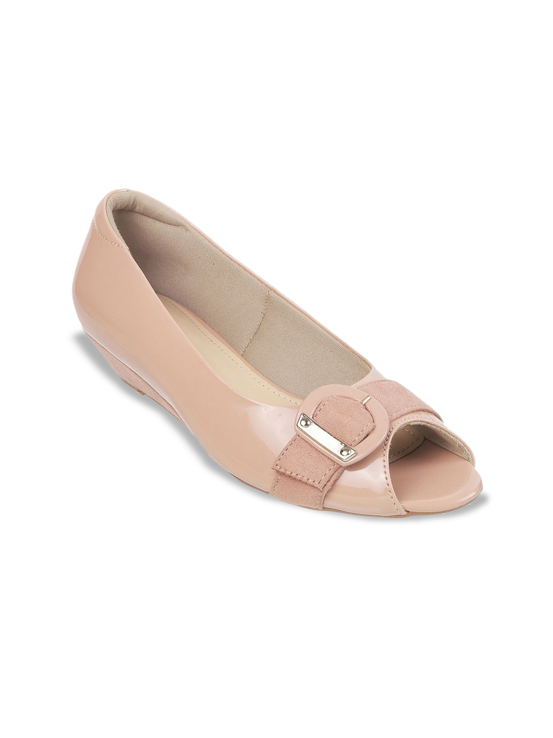 Metro Women Peep Toe Flats