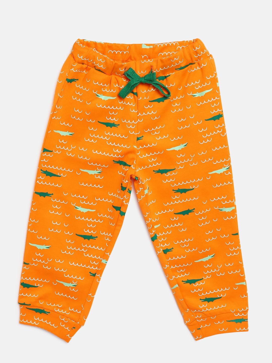 boys orange joggers