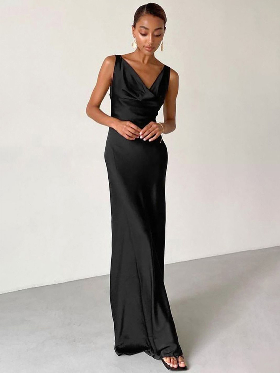 StyleCast Cowl Neck Sleeveless  Maxi Dress