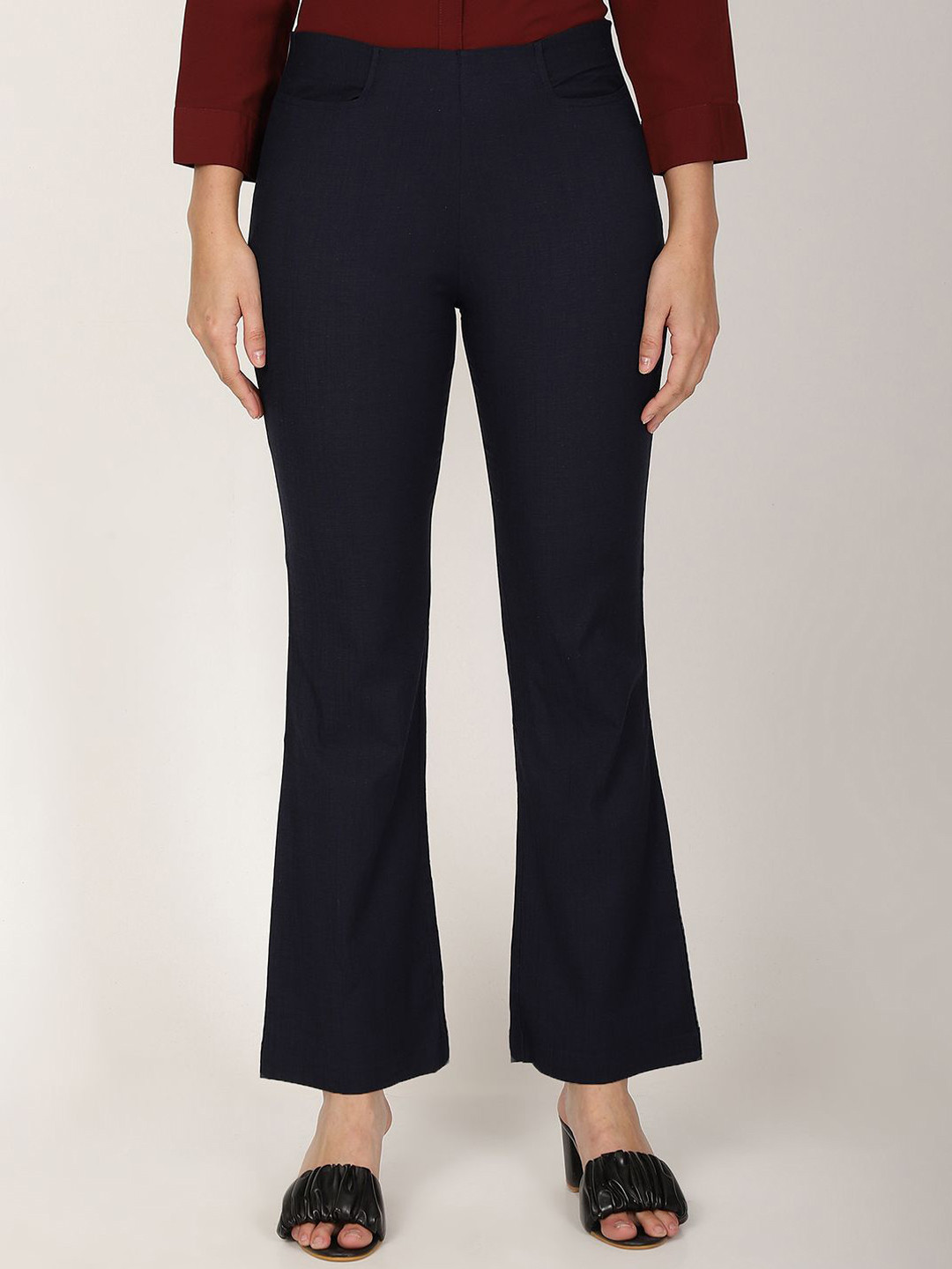 FUTURO Women Smart Mid-Rise Flat-Front Bootcut  Trouser