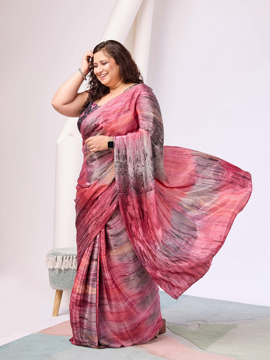 RACHNA  Ready to Wear Satin Saree