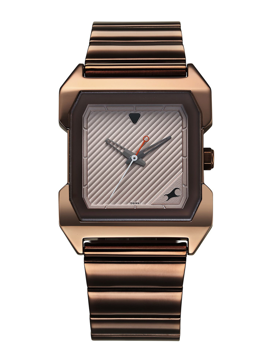 Fastrack Pulse II Men Brass Printed Dial & Stainless Steel Straps Analogue Watch 1474QM01