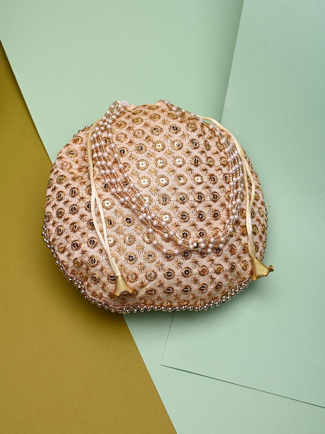 DRASTR Embroidered Wrist Loop Potli