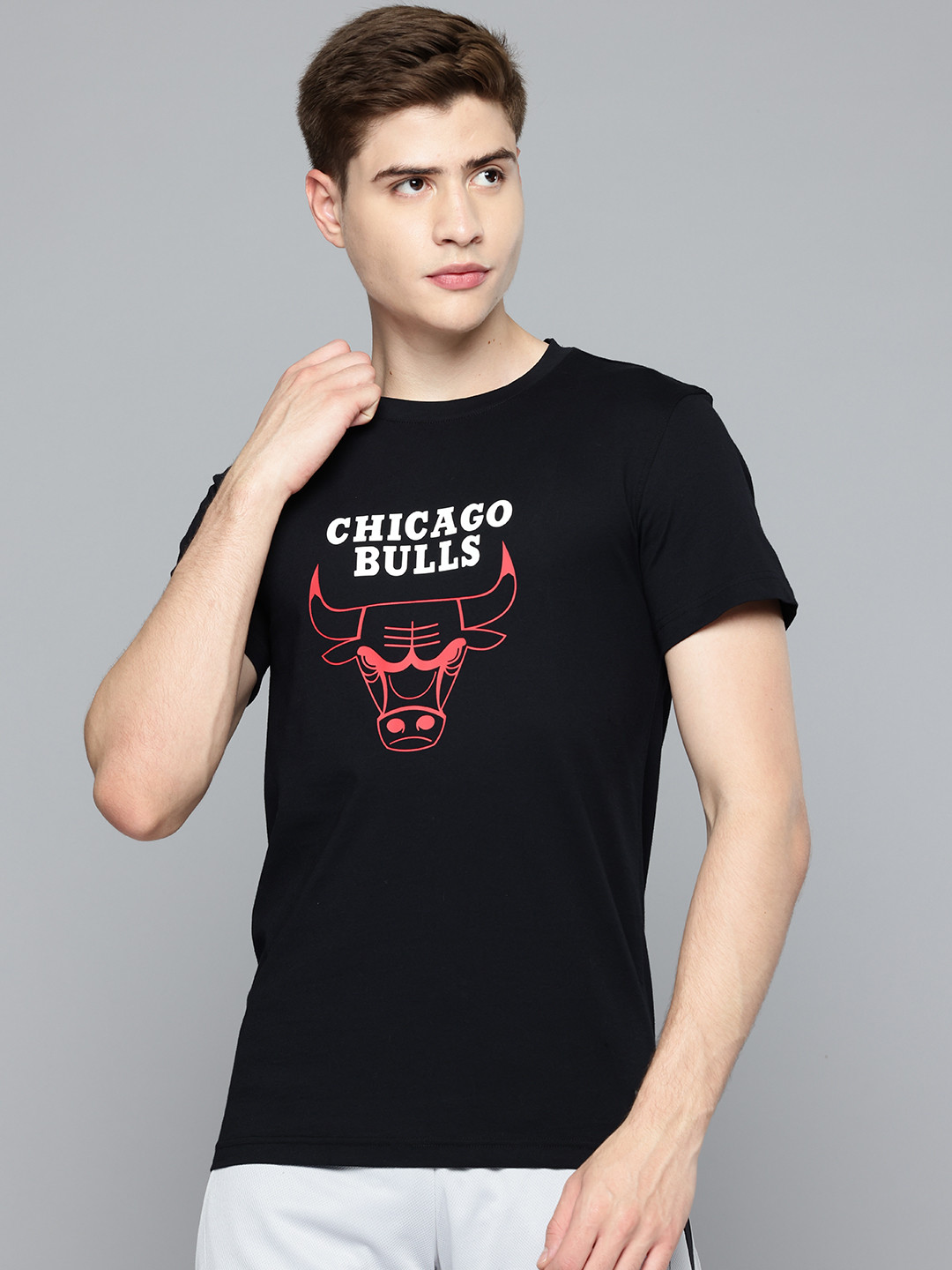 Decathlon TARMAK - Unisex Adult Blue Nba Chicago Bulls Print Basketball Tshirt