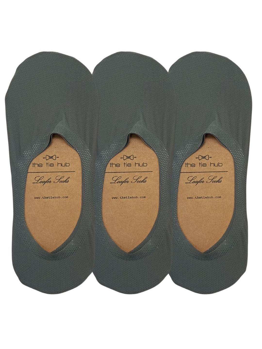 The Tie Hub Men Pack Of 3 Breathable Shoe Liners Socks