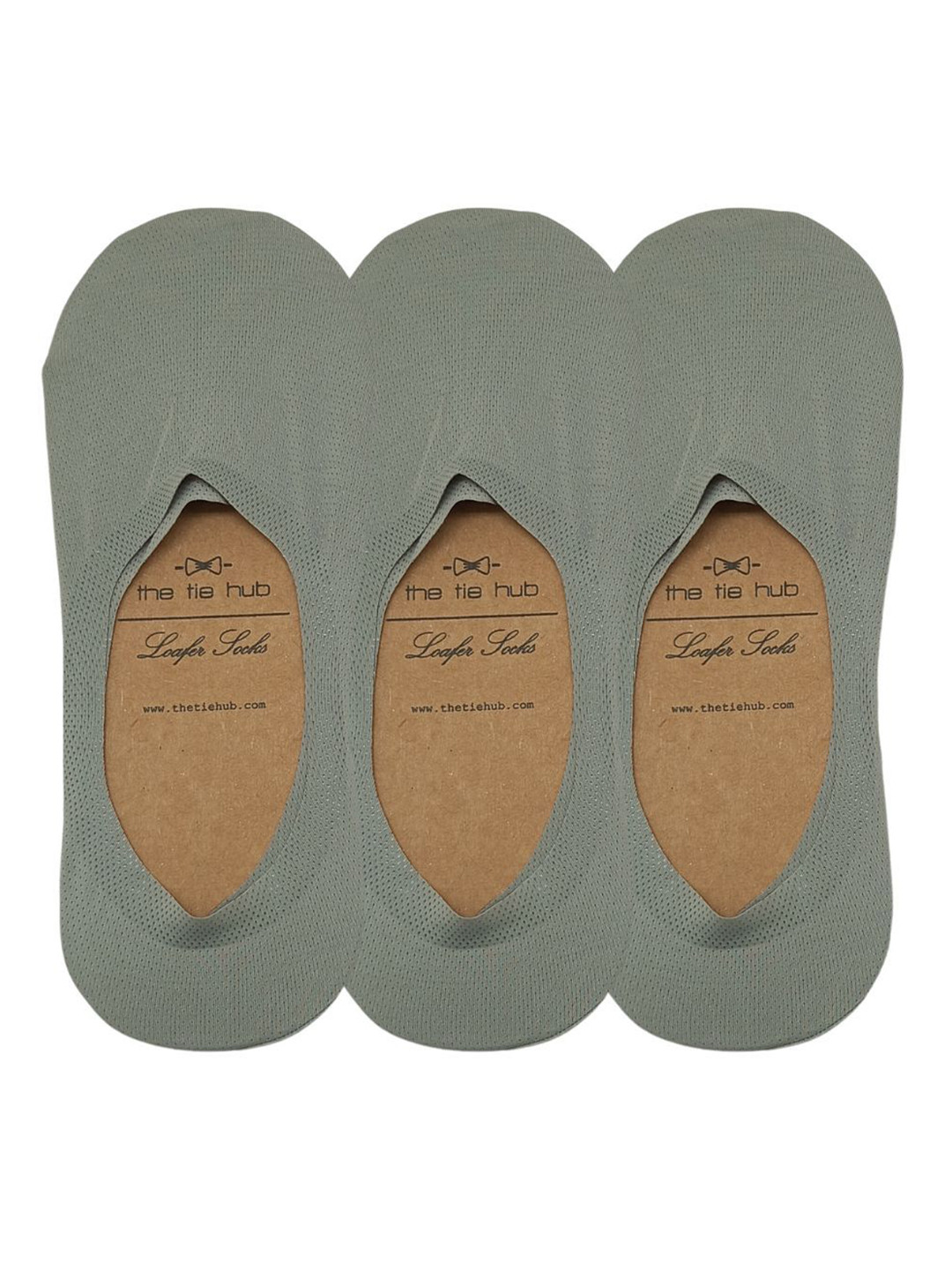 The Tie Hub Men Pack Of 3 Breathable Shoe Liners Socks