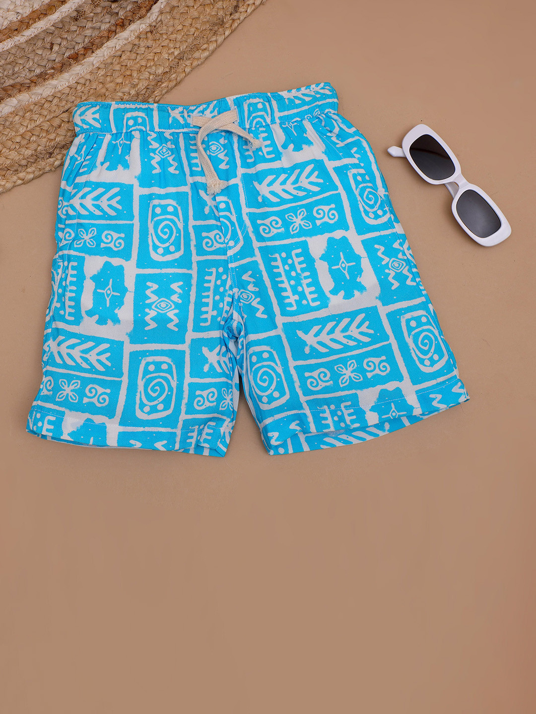 The Lion and The Fish Boys Aztec Printed Relaxed Fit Short
