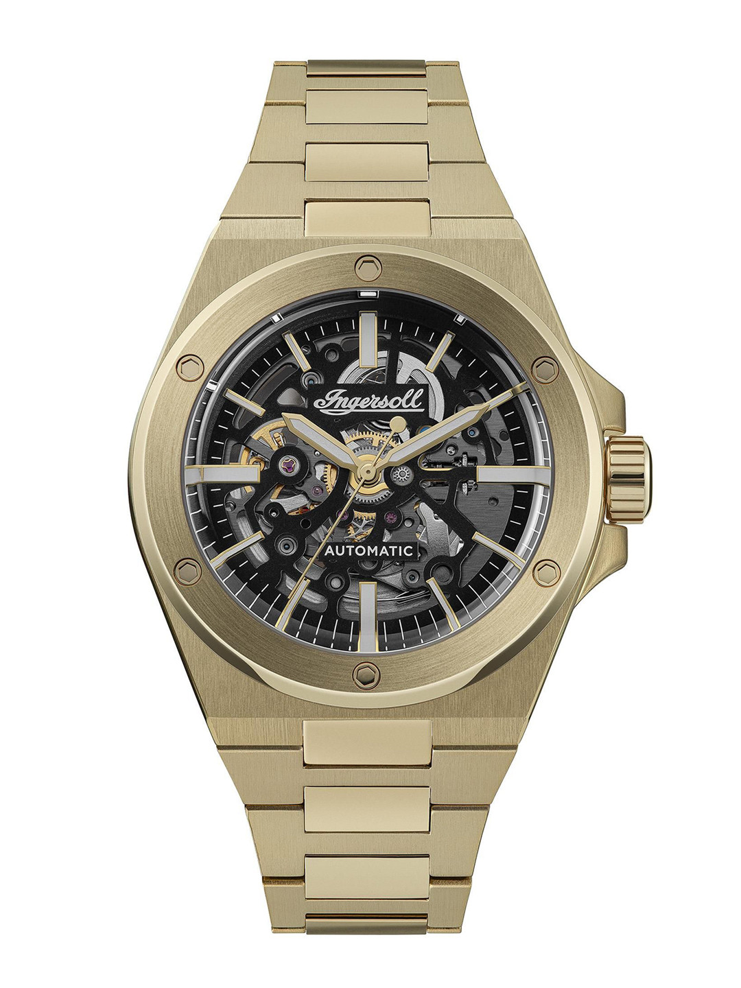 Ingersoll Baller Men Stainless Steel Bracelet Style Straps Analogue Automatic Watch I15001