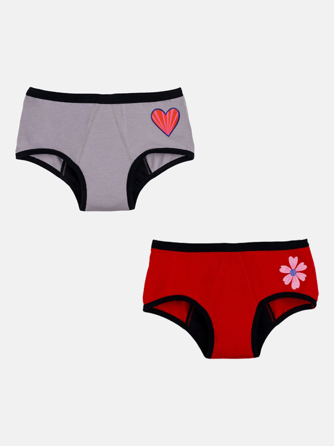 You Got Plan B Girls Pack Of 2 Anti-Microbial Cotton Reusable Pad Free Period Briefs