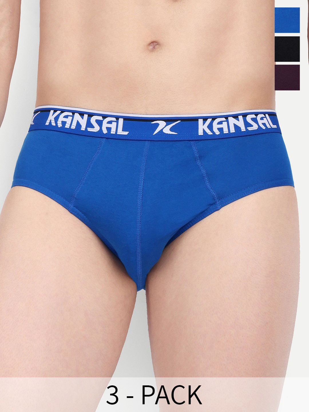 KANSAL Men Pack Of 3 Low_Rise Cotton Basic Briefs 5.CUT_1051_P3_rBMB