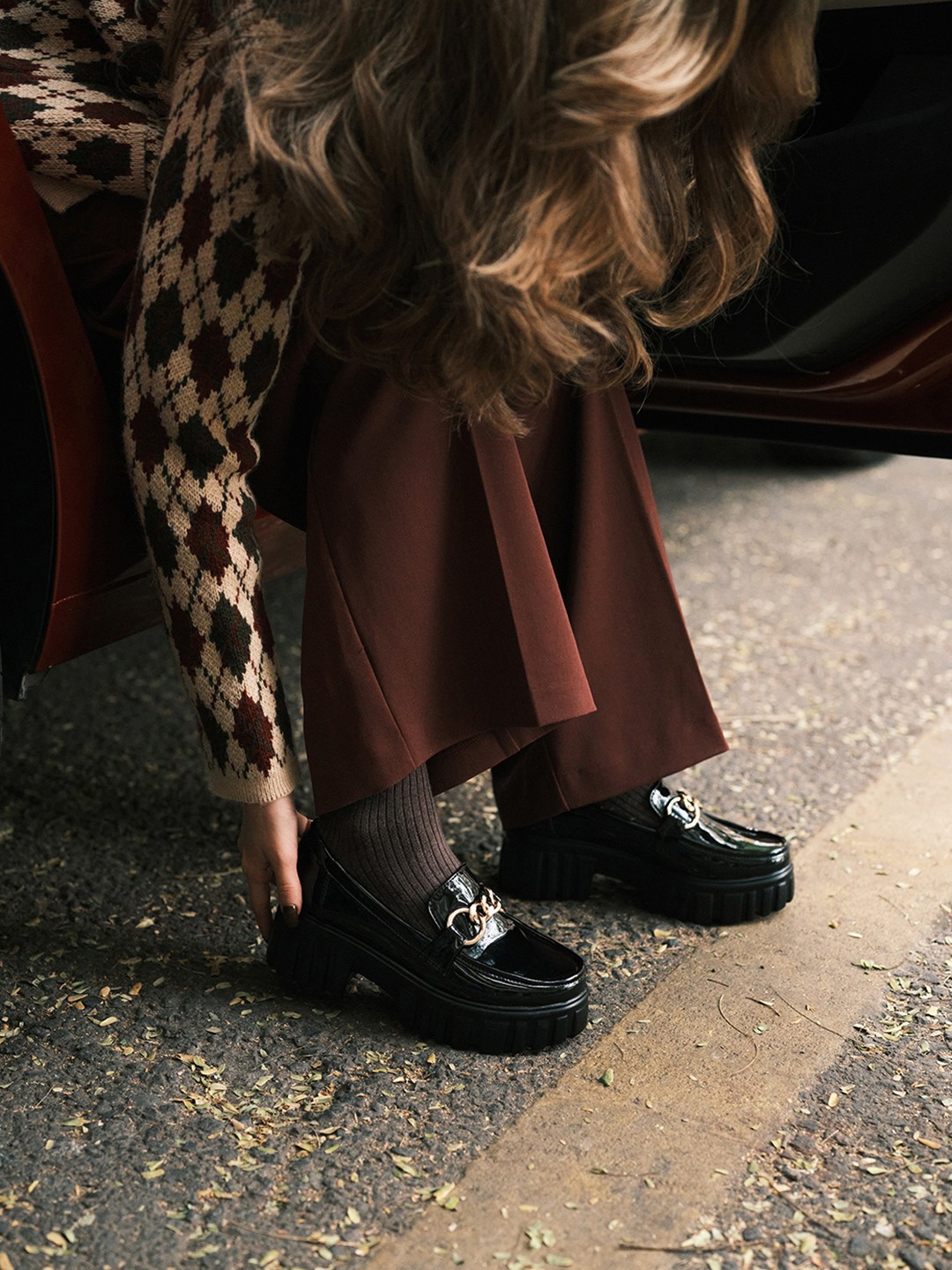 ERIDANI Felixa Embellished Chunky Loafers
