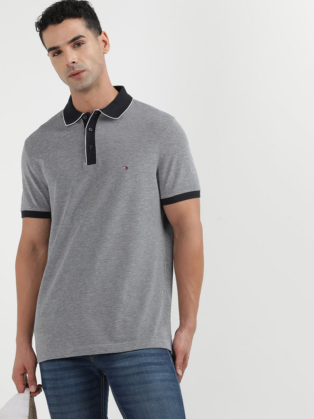 Tommy Hilfiger Men Polo Collar Nautical T-shirt