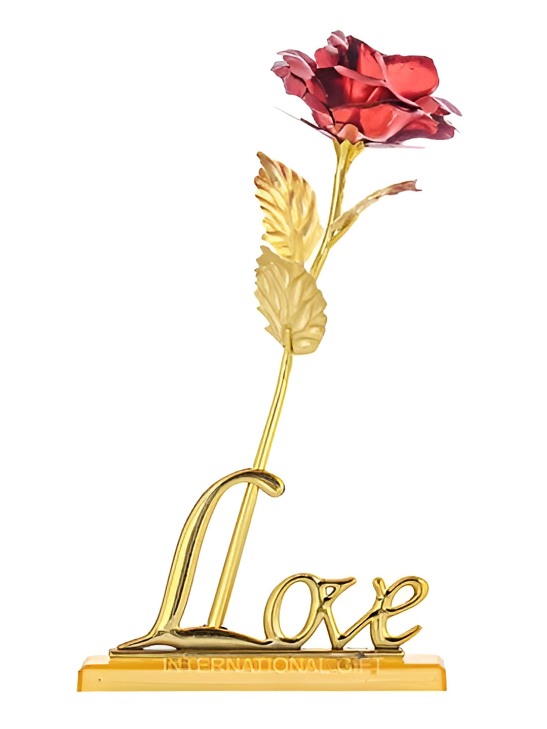 INTERNATIONAL GIFT Yellow Red Rose with Emoji Cushion & Box