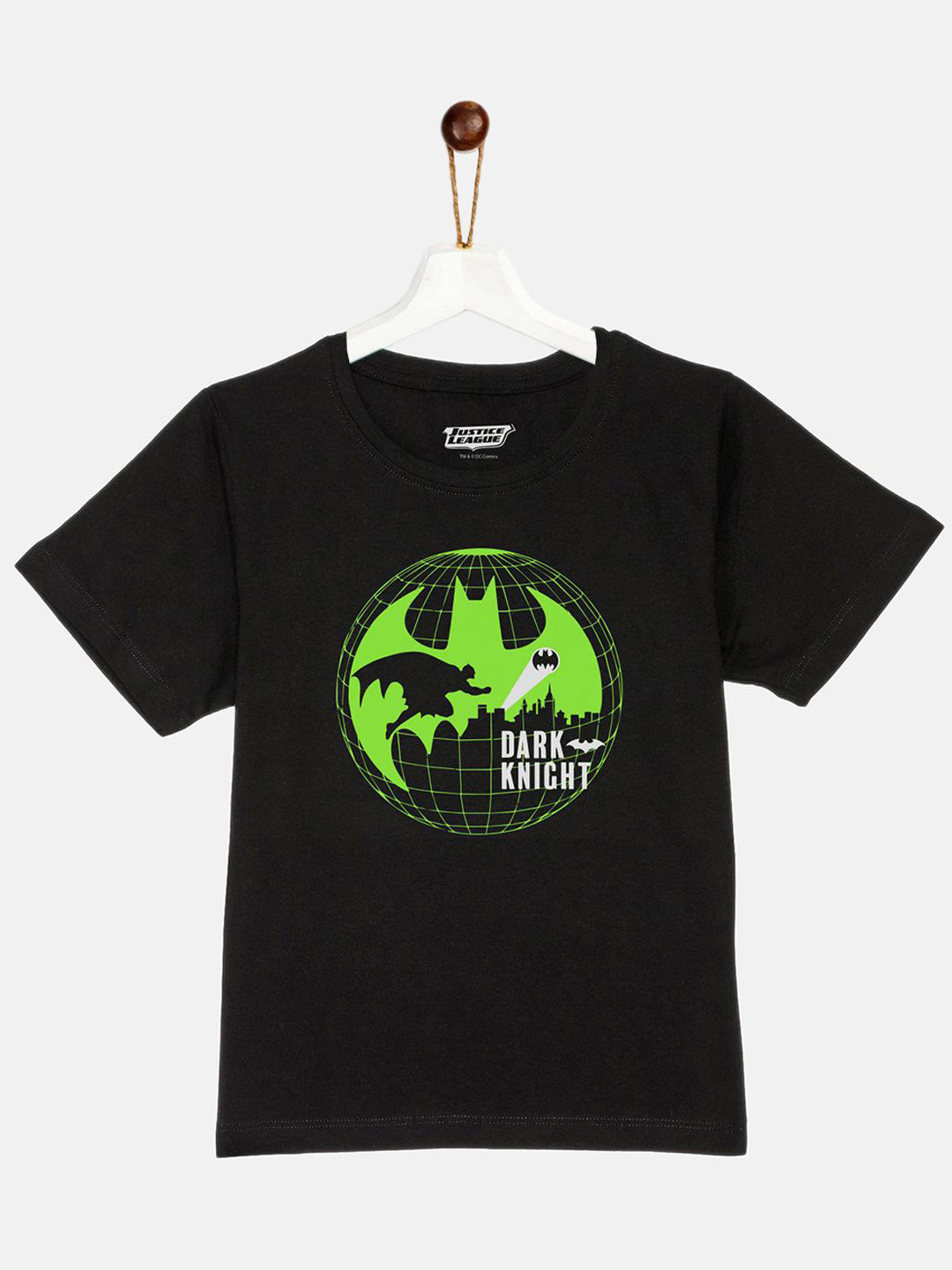 YK Justice League Boys Batman Printed Cut Outs T-shirt