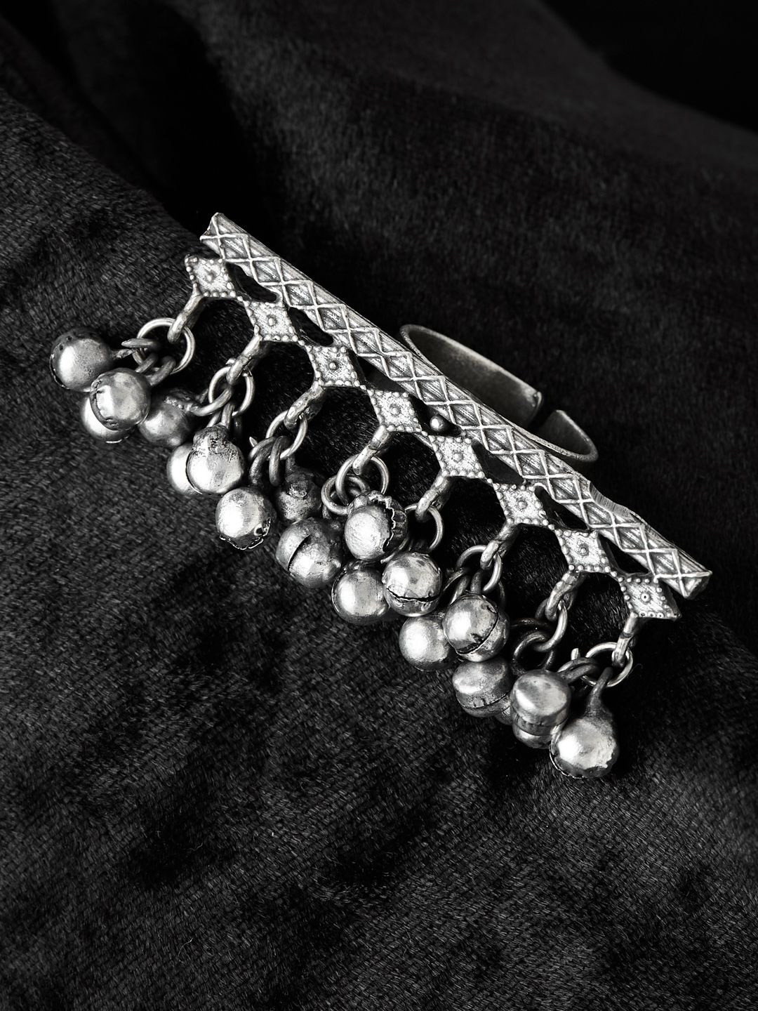 ATIBELLE Silver Plated German Silver Finger Ring