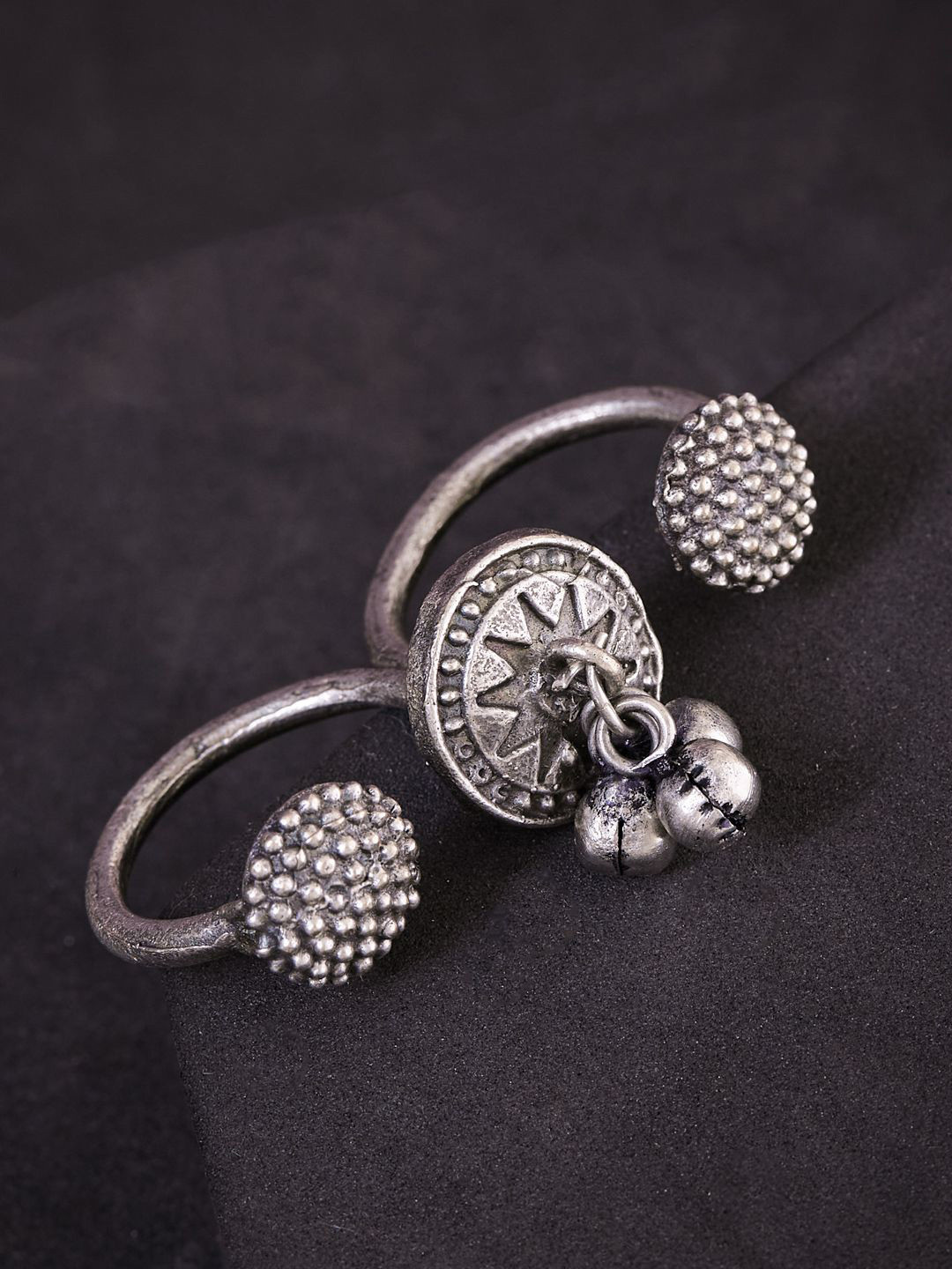 ATIBELLE Silver Plated German Silver Finger Ring