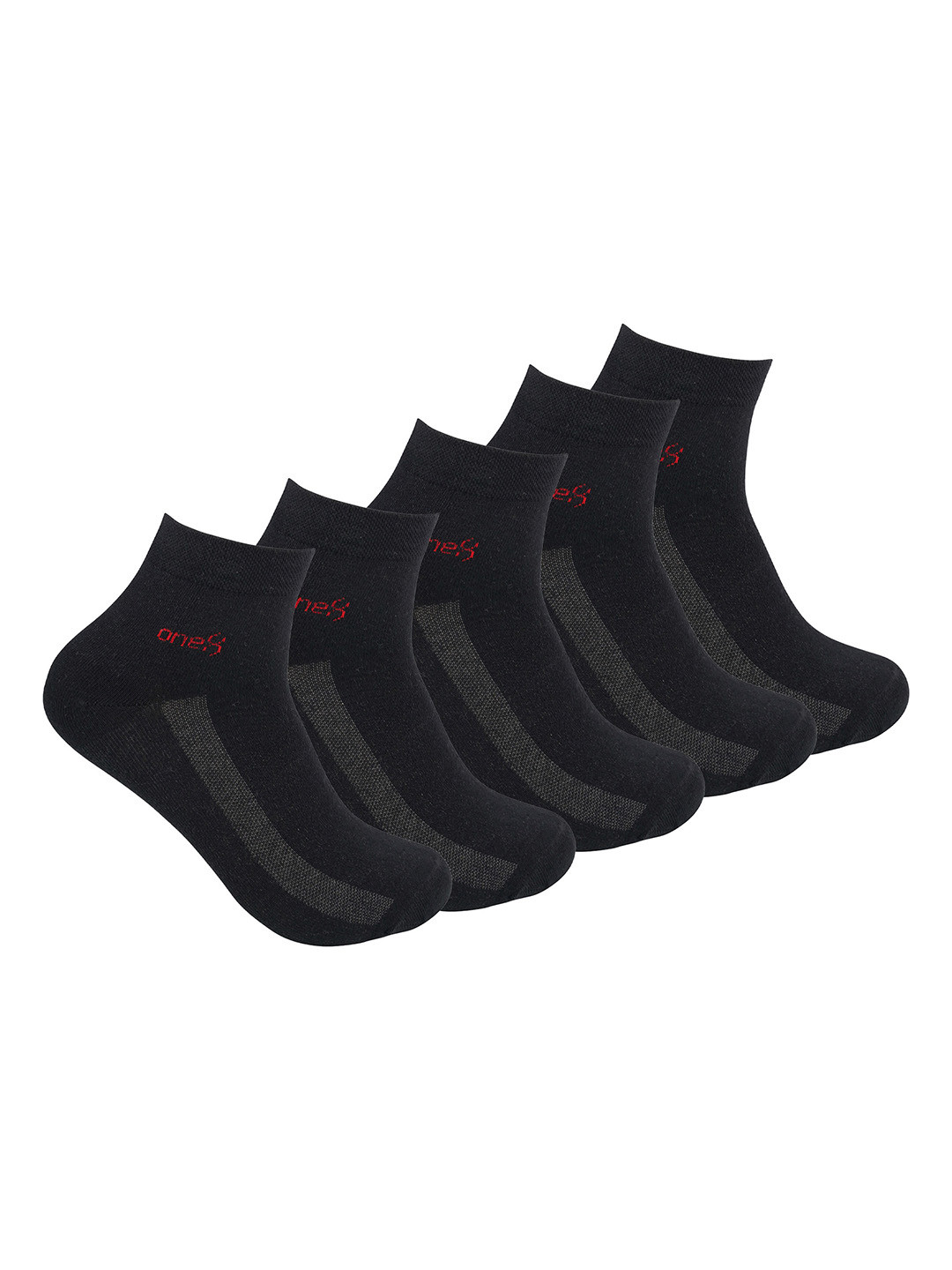 One8 Men Pack Of 5 Antimicrobial Ankle Length Gym Socks