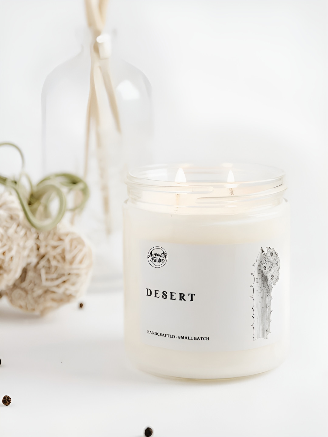 Aromatic Fables Desert Scented 1 Wick Solid Round Regular Jar Candles