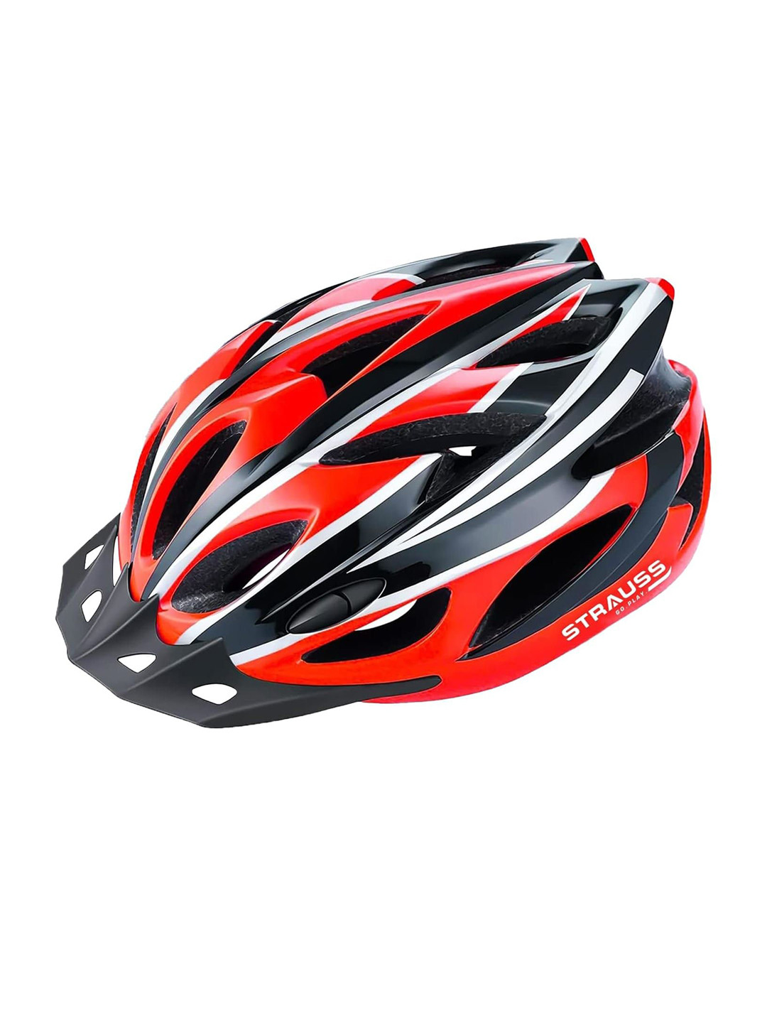 STRAUSS Graphic Printed Detachable Visor Open Face Helmet