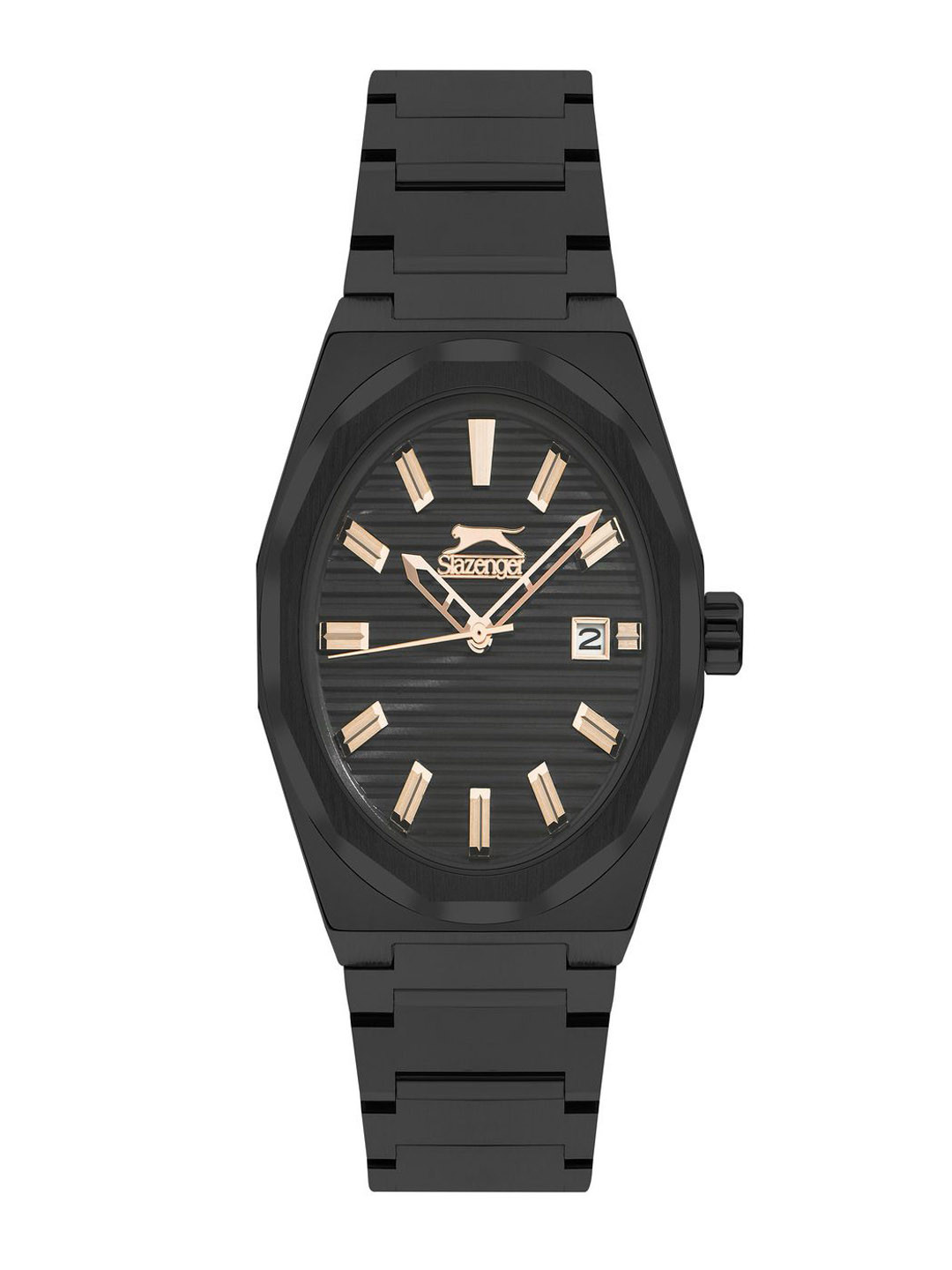 Slazenger Men Alloy Dial & Silicon Strap Analogue Watch SL096572102
