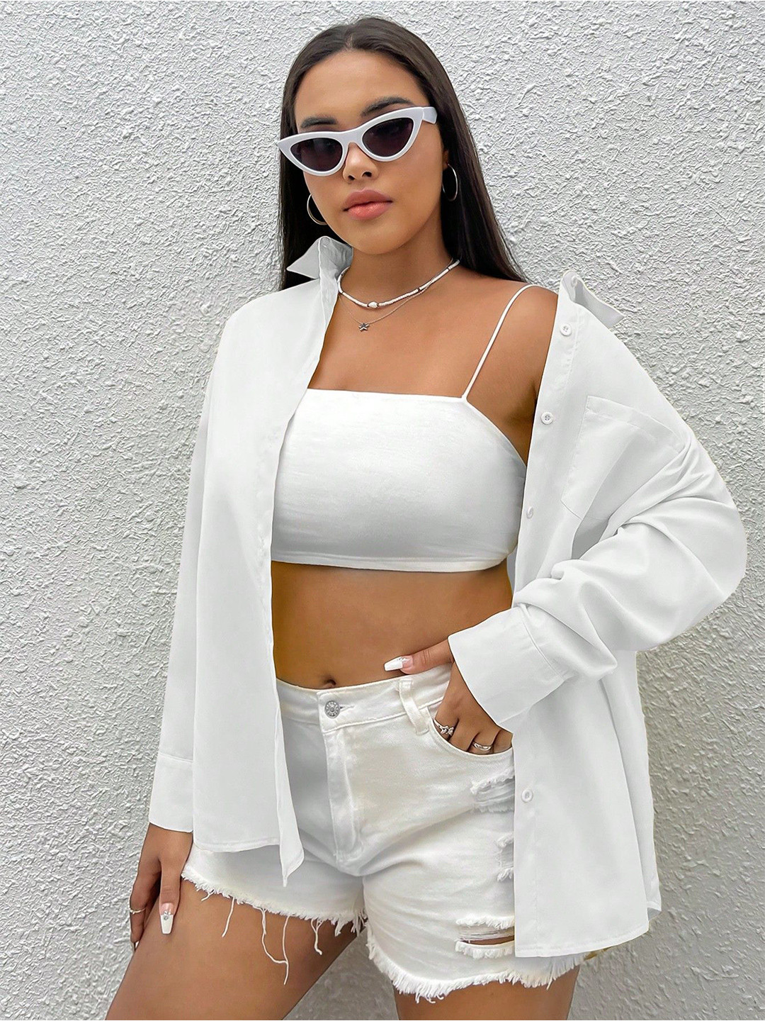 Fab Star Comfort Boxy Spread Collar Cotton Casual Shirt