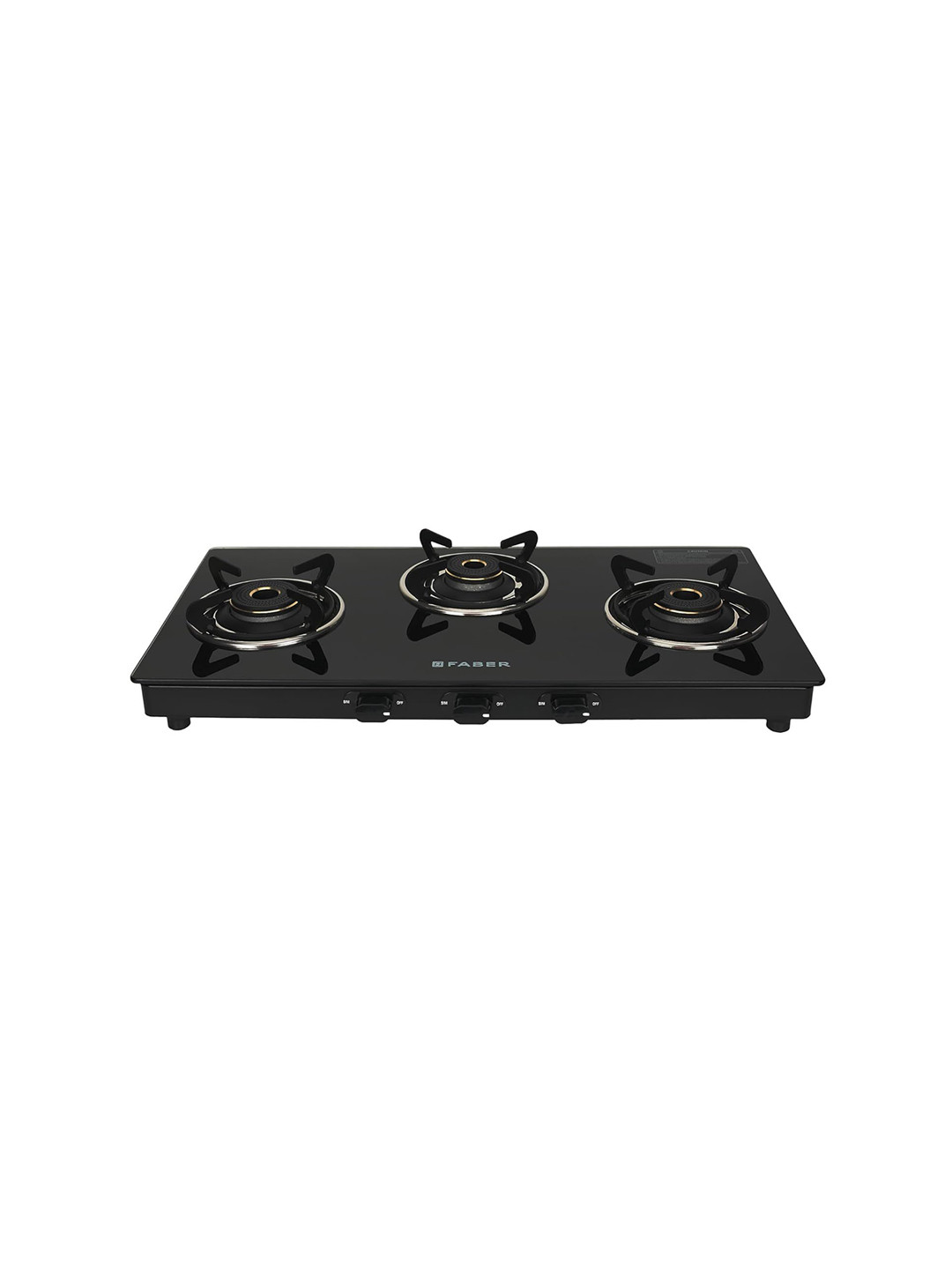 FABER Mist 77cm 3 Burner Toughened Glass Gas Stove
