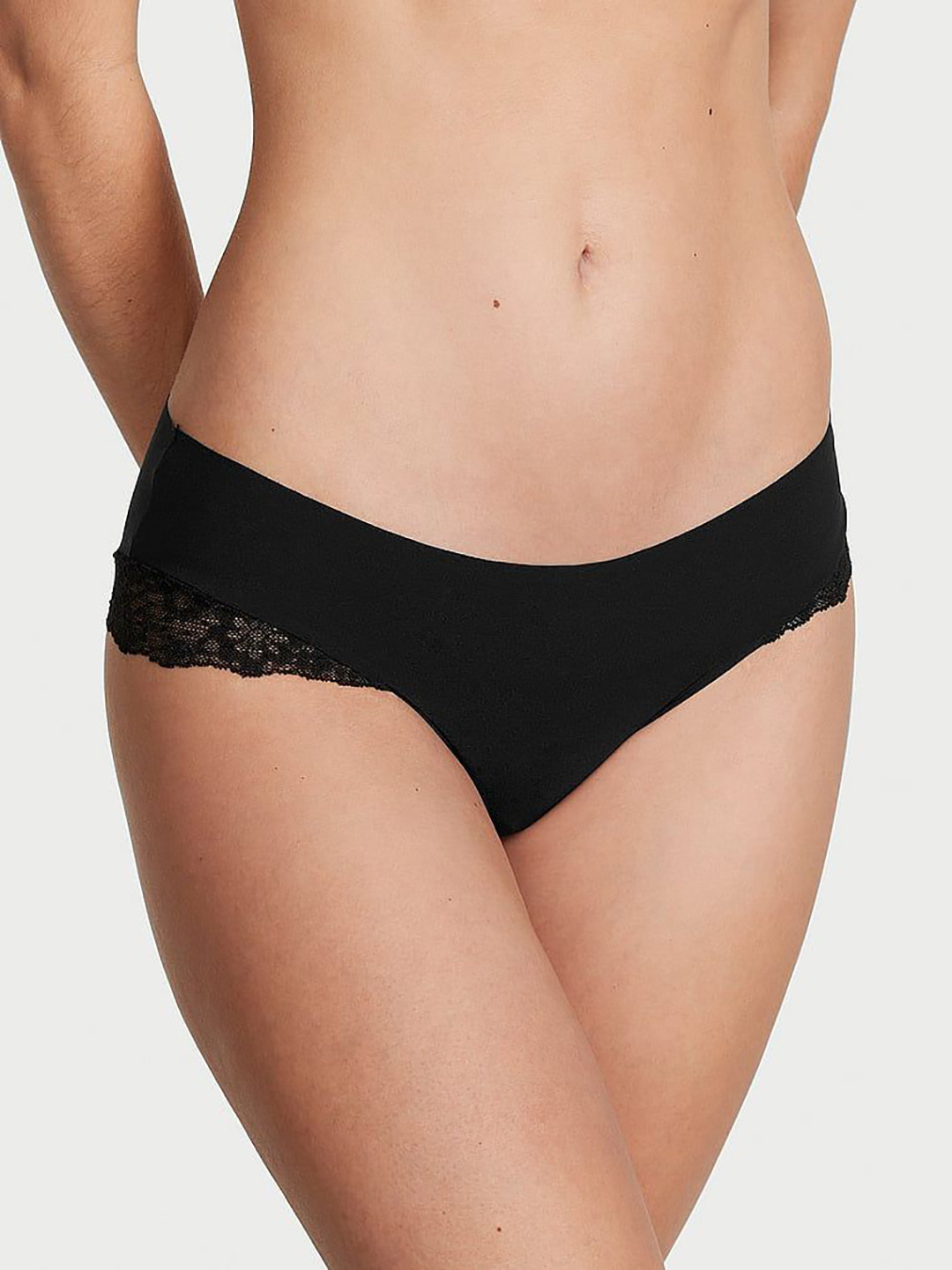 Victoria's Secret No-Show Lace-Trim Cheeky Panty