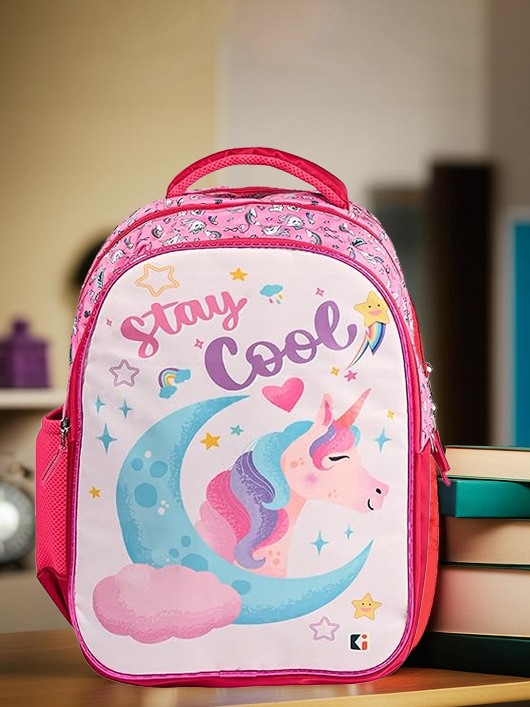 Kuber Industries Kids Unisex Disney Unicorn Waterproof backpacks