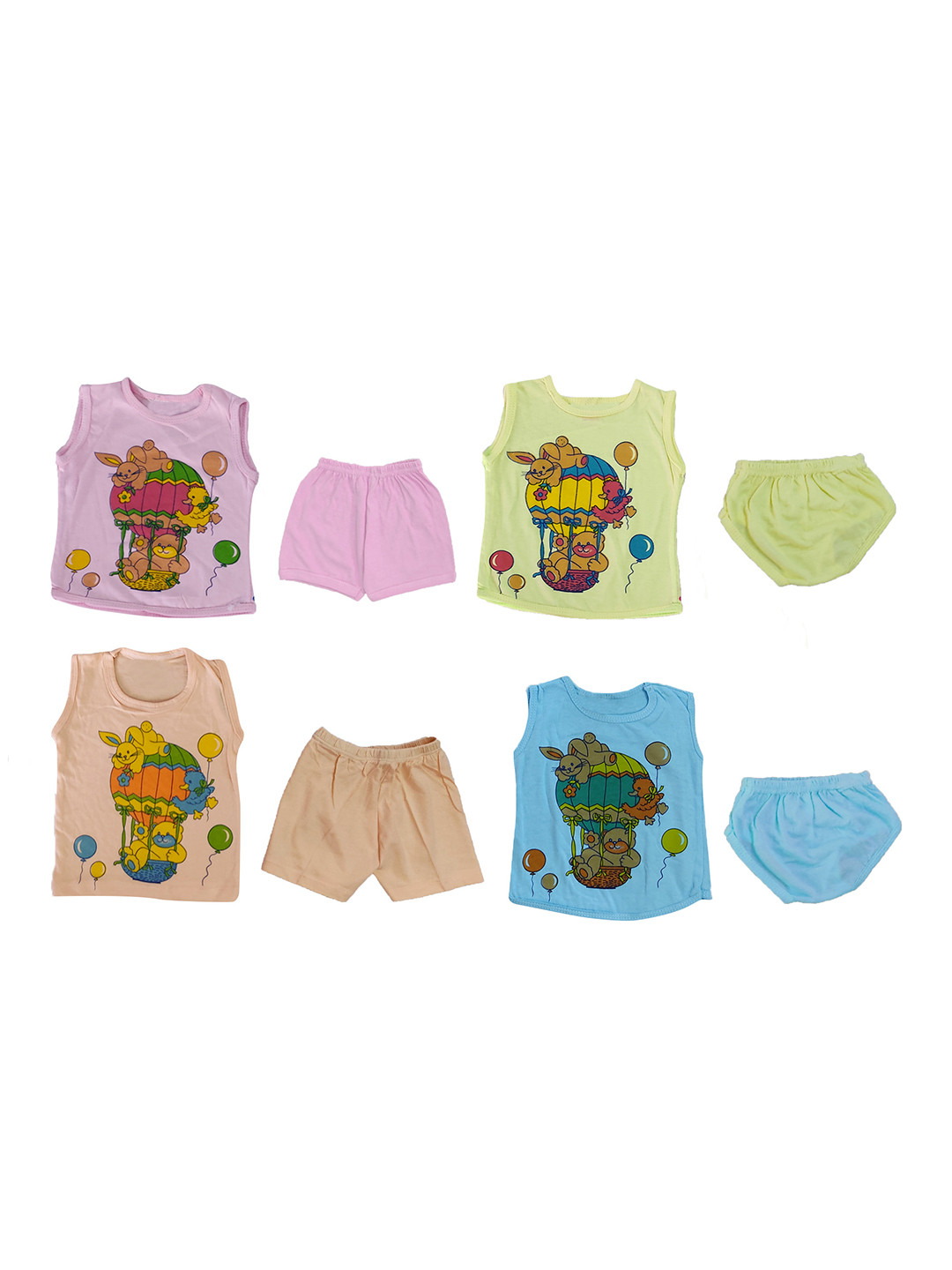 BAESD Unisex Kids Printed Pure Cotton T-shirt and Shirt with Shorts