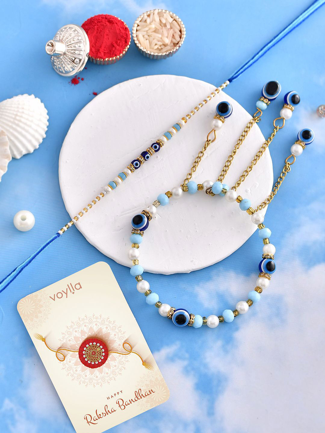 Voylla Evil Eye Charms Bhaiya Bhabhi Rakhis