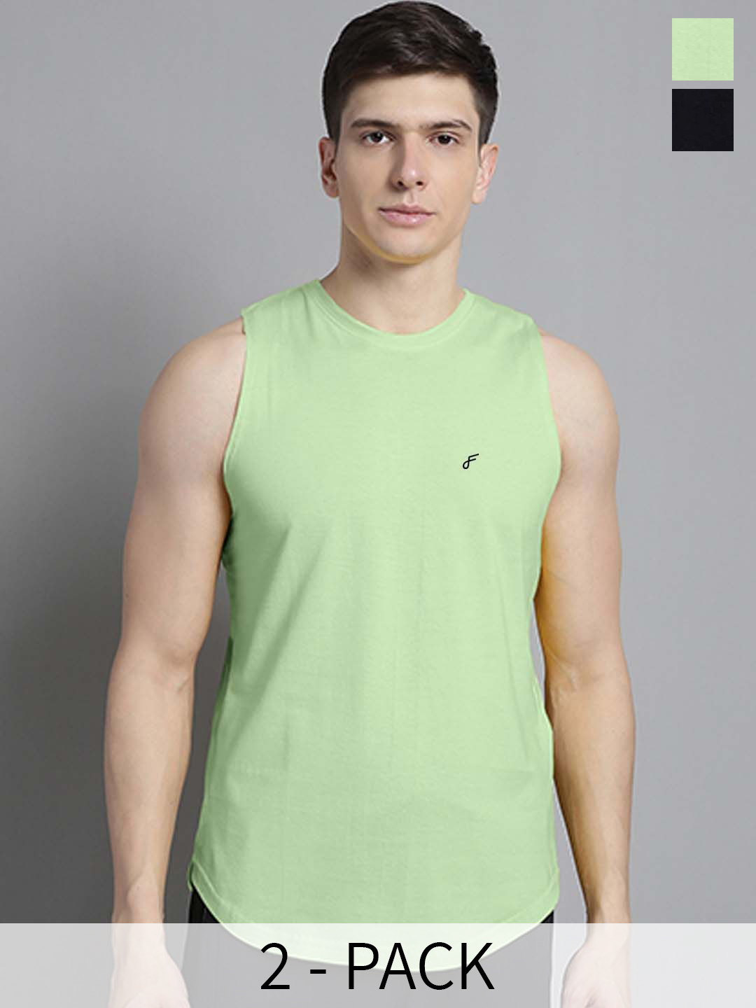 FBAR Pack Of 2 Skin Friendly Pure Cotton Innerwear Vests FBAE-01-33