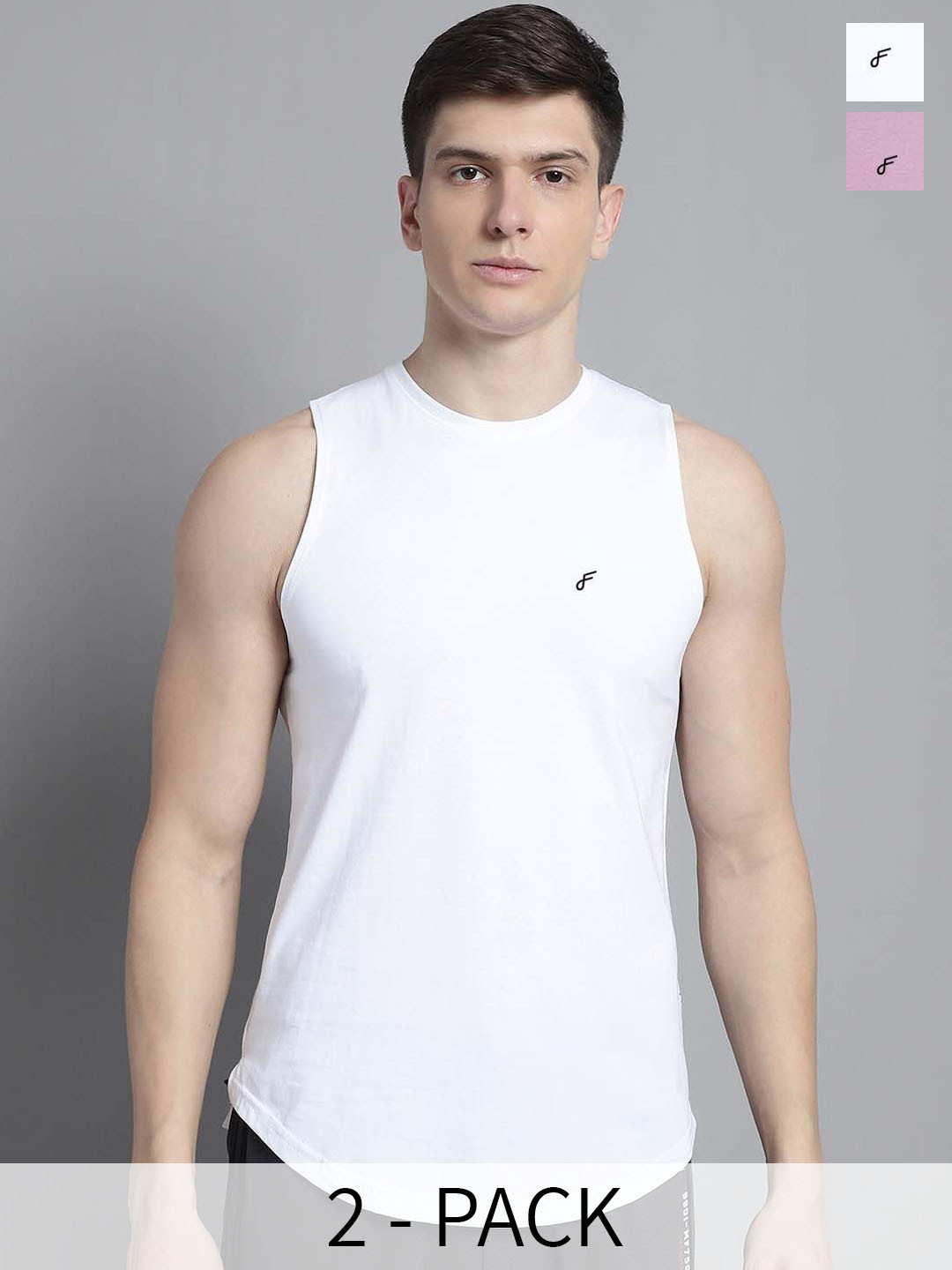 FBAR Pack Of 2 Skin Friendly Pure Cotton Innerwear Vests FBAE-01-16