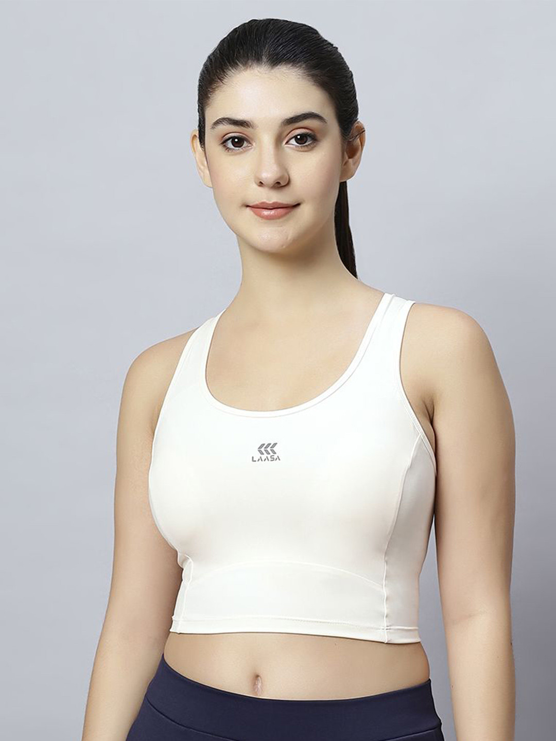LAASA  SPORTS Full Coverage Removable Padding Dry Fit Workout Bra- 360 Degree Support