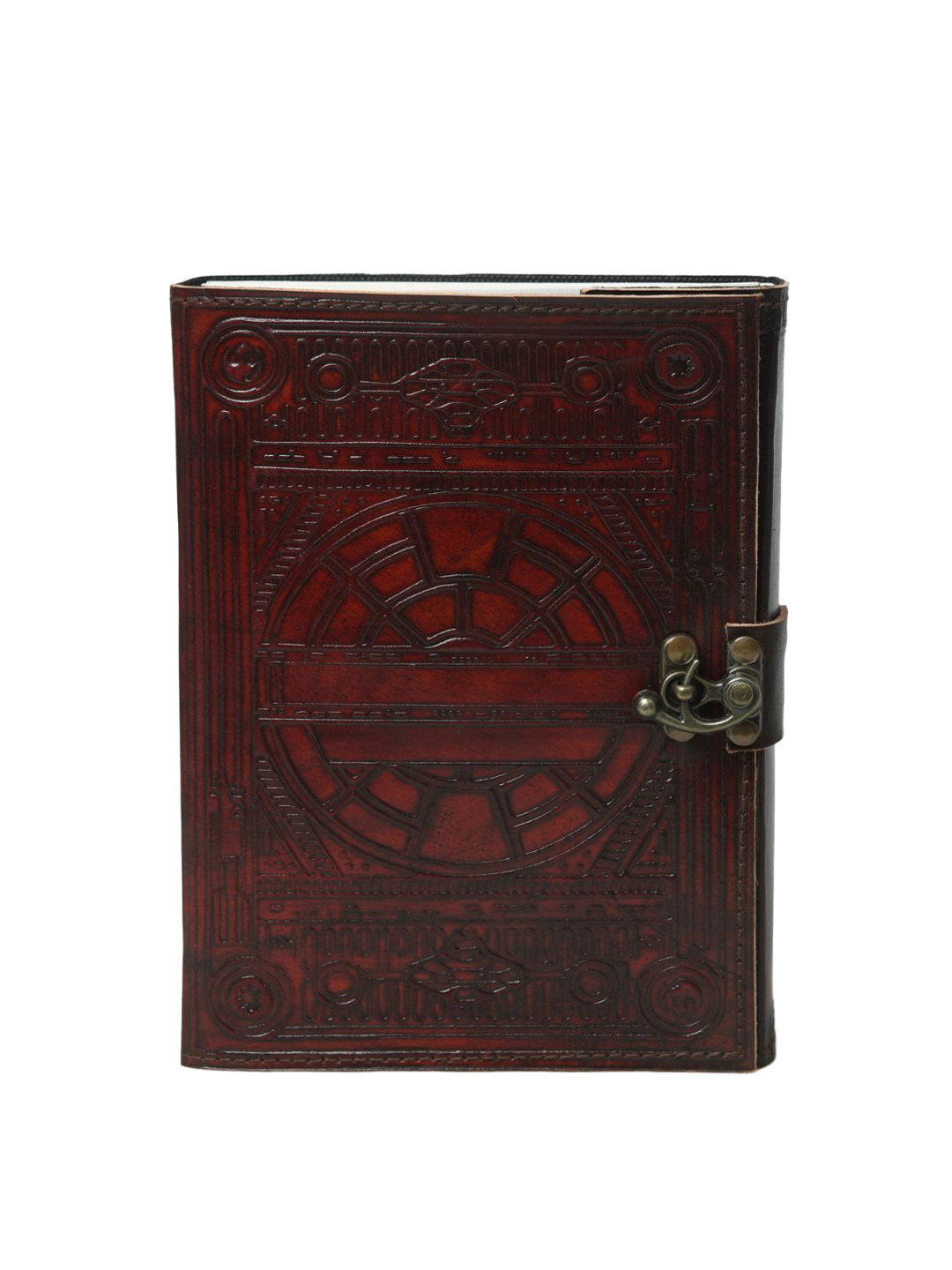 MaheTri Geometric Embossed Star Wars Leather Journal