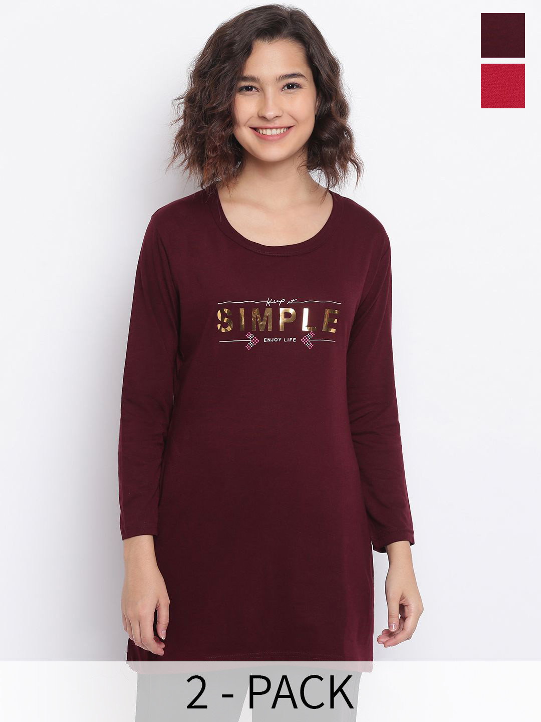 Duchess Women 2 Pcs Cotton Lounge T-Shirts