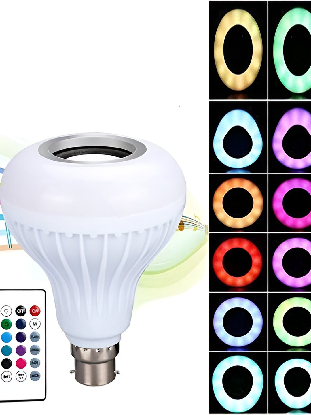 SPARK WORLD Wireless Music Playing Remote Controller Smart LED Bulb