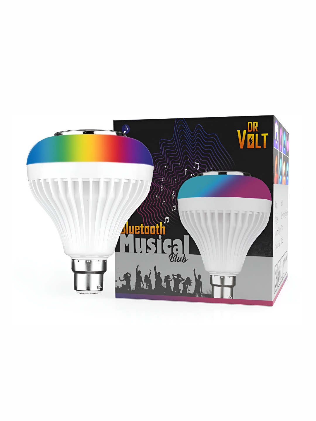 SPARK WORLD White Wireless Music Playing With Remote Control LED Bulb Smart Light