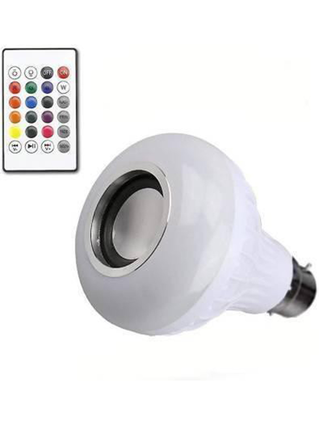 SPARK WORLD White Wireless Music Playing Bluetooth Remote Controller LED Smart Bulb