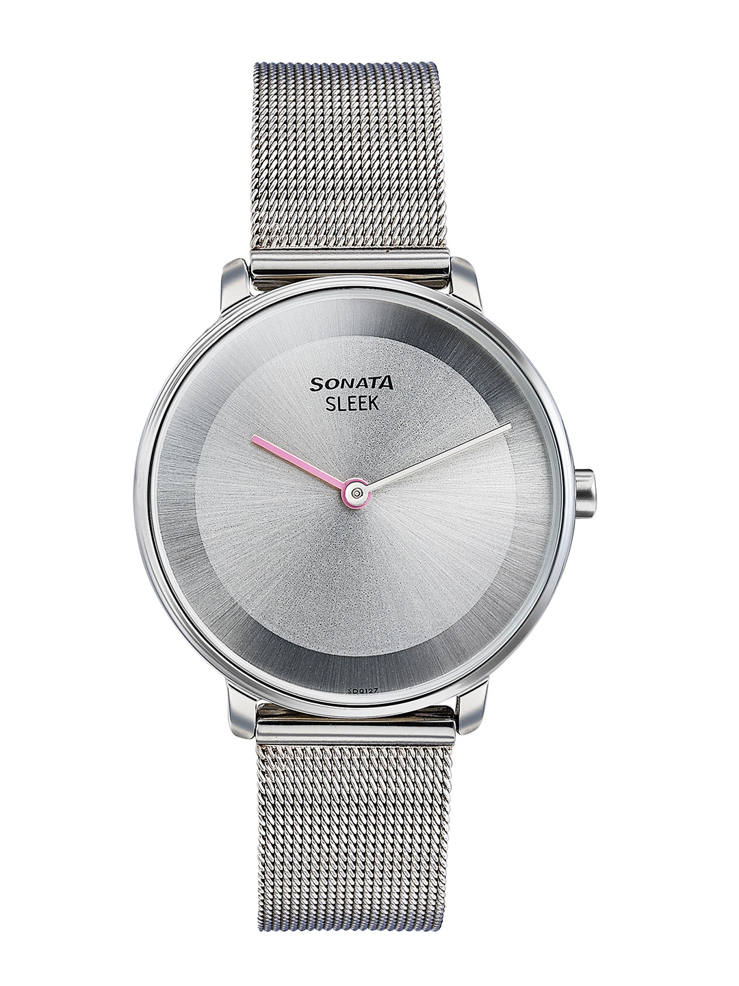 Sonata Sleek Women Round Dial & Stainless Steel Straps Analogue Watch 8191SM01