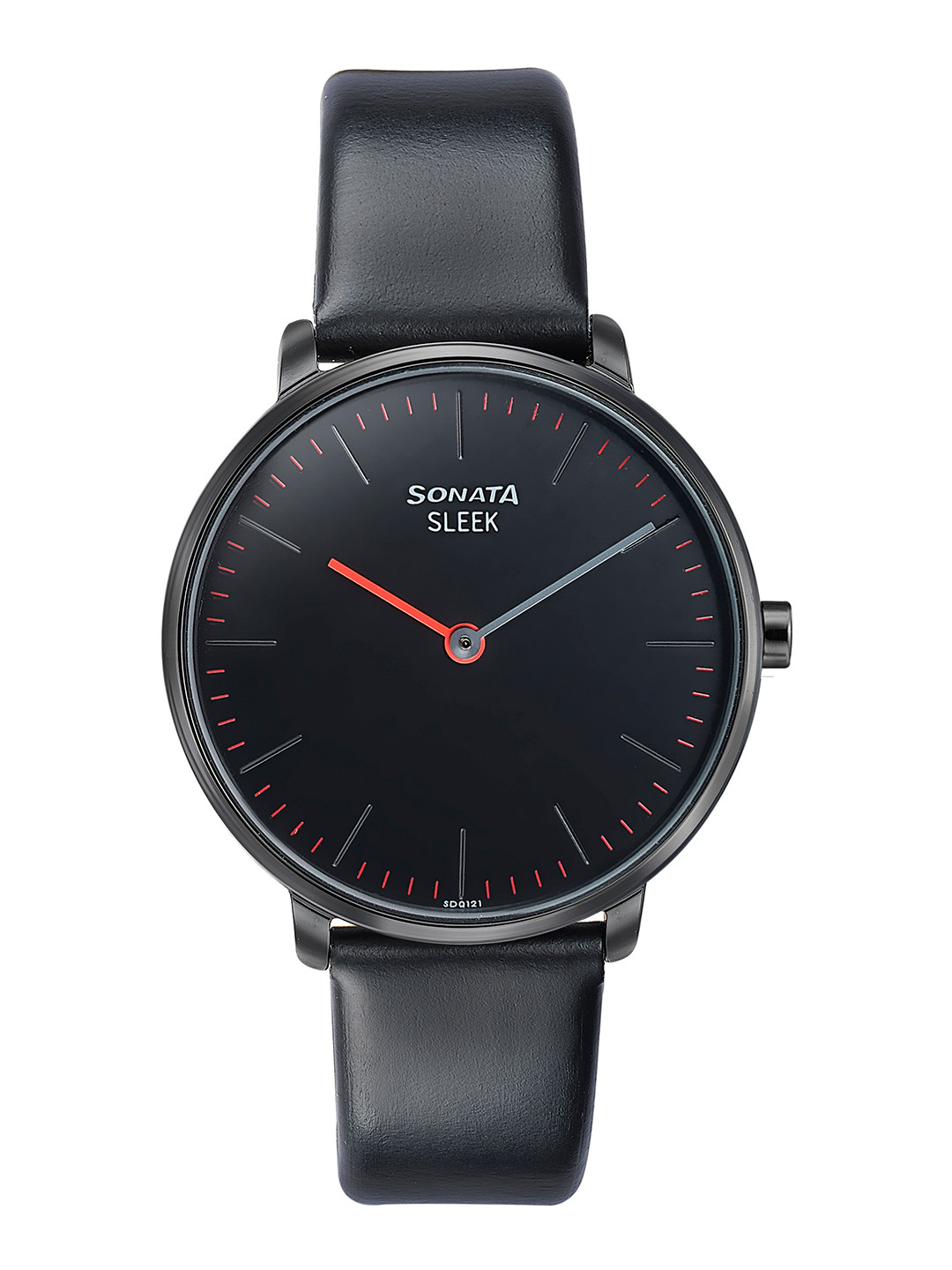 Sonata Sleek Women Round Dial & Leather Straps Analogue Watch 8191NL01